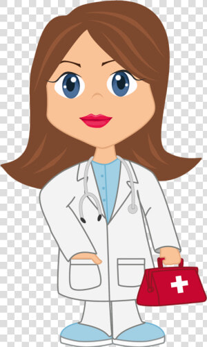 Clip Art Dentista Png   Dibujo De Una Doctora  Transparent Png