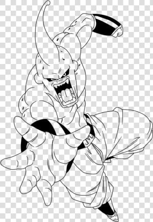 Majin Boo Coloring Pages Sketch Coloring Page   Majin Buu Coloring Pages  HD Png Download