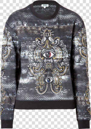 Kenzo Lotus Eye Embroidered Sweater   Kenzo Sweatshirt Eye 2013  HD Png Download