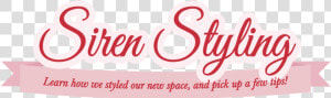 Siren Styling Banner   Maryley  HD Png Download