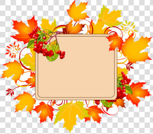 Fall Border Free Borders Clip Art On Transparent Png   September Clip Art Free  Png Download