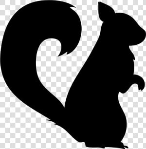 Clipart Animals Squirrel   Woodland Animal Silhouette Of Animals  HD Png Download