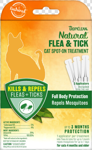 Tropiclean Flea And Tick Cat  HD Png Download