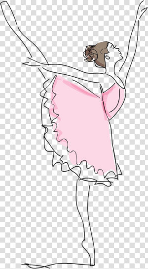 Ballerina Sketch   Ballerina Clipart  HD Png Download