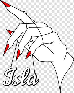 Isla Berlin   Nails Drawing  HD Png Download