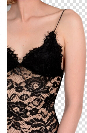 Black Lace Body Suit   Little Black Dress  HD Png Download