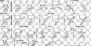 Fighting Stance Animation Stickman  HD Png Download