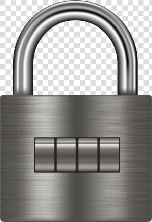 Silver Padlock Png Clip Art   Transparent Background Padlock Clipart  Png Download