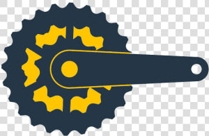 Cogwheel derailleur Front Icon   Circle With Wavy Edge Jpg  HD Png Download