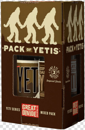 Great Divide Pack Of Yetis   Great Divide Barrel Aged Gift Pack  HD Png Download