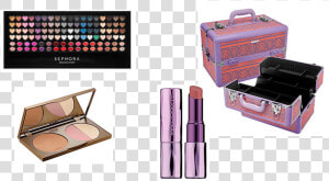 Sephora Makeup   Sephora Train Case Purple Orange  HD Png Download