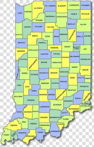 Map Of Indiana   Indiana County Map Png  Transparent Png