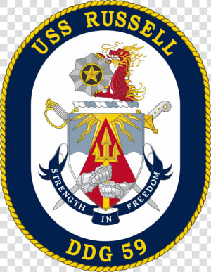 Uss Russell Ddg 59 Crest   Thomas Hudner Ddg 116  HD Png Download