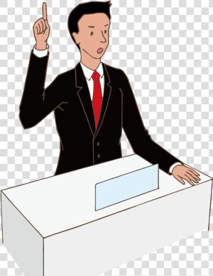 Young Politician Speach   Illustration  HD Png Download