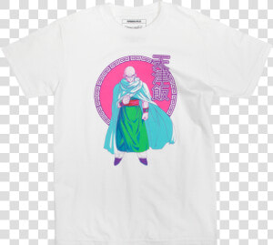 Dragon Ball Z Tien White Tee   Active Shirt  HD Png Download