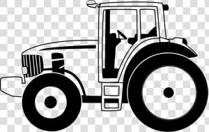 Transportation Clipart Tractor   Tractor Black And White Clipart  HD Png Download