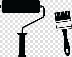 Paint Rollers Paintbrush Clip Art   Vector Paint Roller Brush  HD Png Download