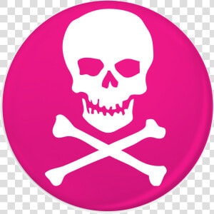 Skull Crossbones Pink Badge 3374 P   Kali Denali Music Logo  HD Png Download