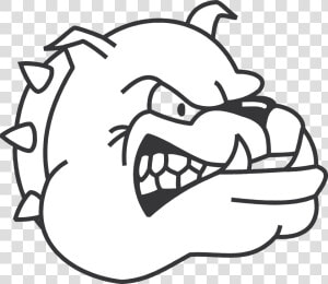 Dogs Clipart Bulldog   Sketsa Gambar Kepala Anjing  HD Png Download