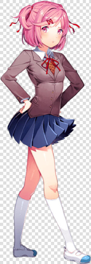 Natsuki   Chr Deleted   Doki Doki Literature Club Natsuki  HD Png Download