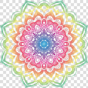  mandala  colorful  ftestickers   Mandala Designs  HD Png Download