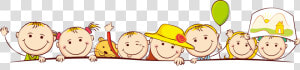 Cute School Kids Kindergarten Child Cartoon Clipart   Cartão De Visita Babá  HD Png Download