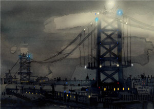 Ben Franklin Bridge Png   Transporter Bridge  Transparent Png