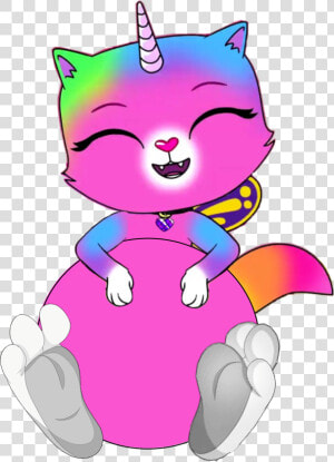  rainbow  butterfly  unicorn  kitty Something Tickles   Rainbow Butterfly Unicorn Kitty Picsart  HD Png Download