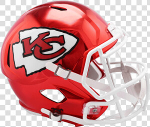 Sports Gear helmet personal Protective Equipment football   Kansas City Chiefs Chrome Helmet  HD Png Download