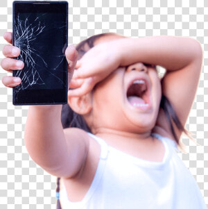 Broken Phone   Crying Over Broken Phone  HD Png Download