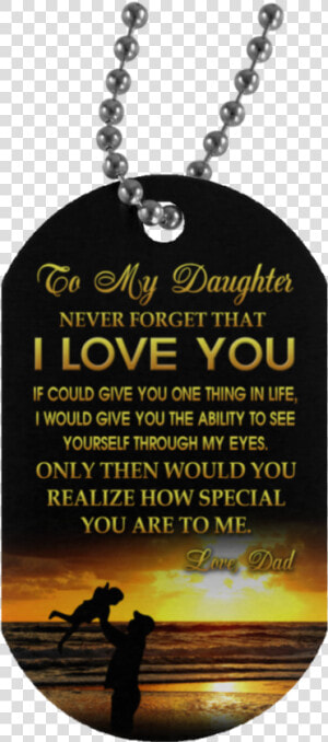 Father  amp  Daughter Dog Tag   Grandfather Promises To Grandson  HD Png Download