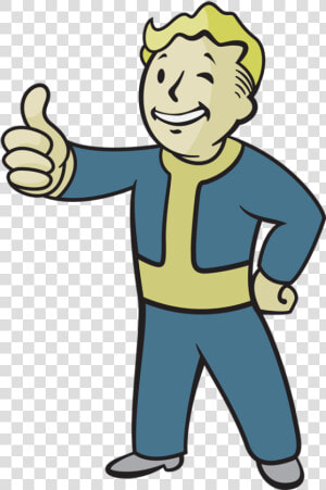 Vault Boy And His Thumbs Up   Vault Boy Transparent  HD Png Download