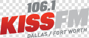 106 1 Kiss Fm Logo  HD Png Download