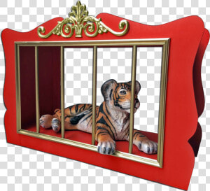 Red Tiger Cage   Diy Circus Lion Cage  HD Png Download