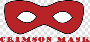 Crimson Mask   Black Super Hero Face Mask  HD Png Download