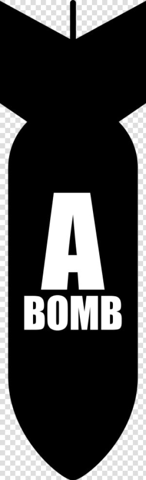 Transparent Atomic Bomb Png   Atomic Bomb Bomb Clip Art Black And White  Png Download