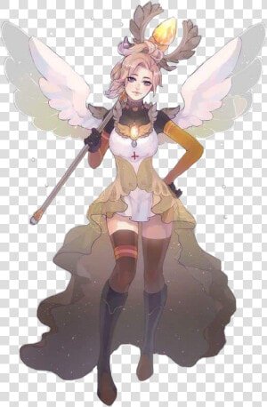  mercy  overwatch  overwatchmercy  mercyoverwatch  pretty   Overwatch Mercy Magical Girl  HD Png Download