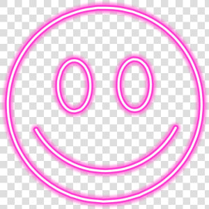  aesthetic  neon  tumblr  colours  pink  smile  sticker   Pink Smile Emoji  HD Png Download