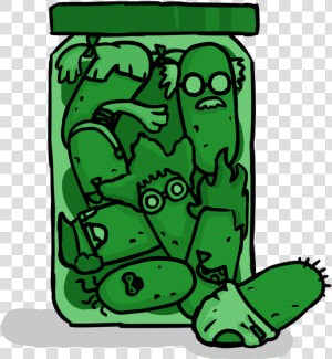 Pickle Clipart Pickle Bottle   Jar Of Pickles Cartoon  HD Png Download