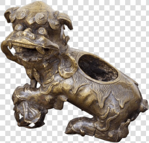 Foo Dog Incense Burner   Bronze Sculpture  HD Png Download