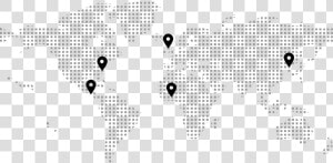 Worldmap   Monochrome  HD Png Download