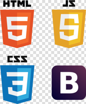 Vector Javascript Html5 Css3   Html Css Bootstrap Icon  HD Png Download