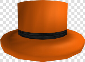 Black Banded Orange Top Hat  HD Png Download