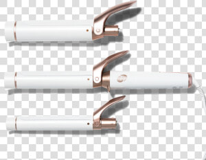 Transparent Twirl Png   Curling Iron White And Rose Gold  Png Download