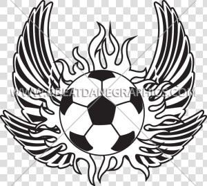 Flaming Soccer Wings Production Clipart   Png Download   Flaming Soccer Ball Drawing Easy  Transparent Png