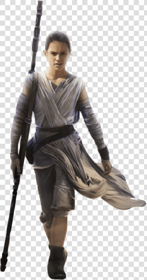 Rey Star Wars Render   Rey Star Wars Transparent Background  HD Png Download