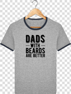 Stanley Contrasting Ringer T Shirt Holds Dad Beard   Finn Finn The Better Twin  HD Png Download