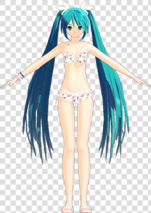 Miku 2nd Bikini By Hatuki   Anime  HD Png Download