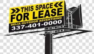 Billboard With A This Space For Lease   Billboard Advertising Photo With Contact Number  HD Png Download