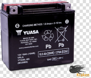 Bateria Yuasa Ytx20l bs   Yuasa Ytx20hl Bs  HD Png Download